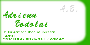 adrienn bodolai business card